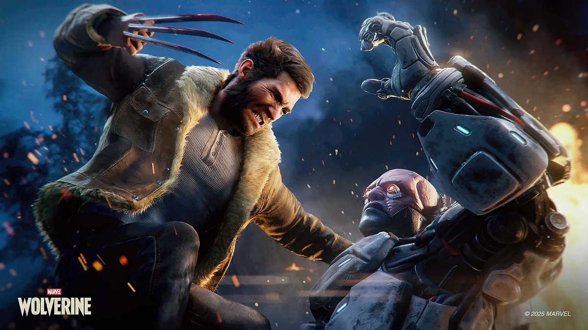 Logan without his suit during a fight