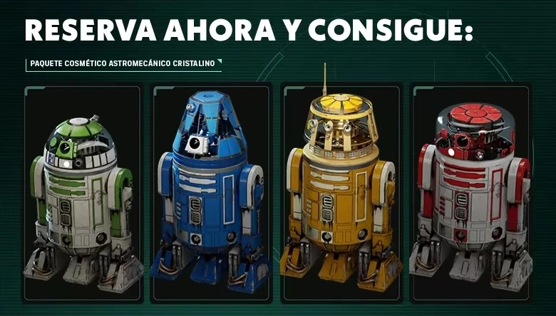 Pre-order bonus: Crystalline Astromech cosmetic pack