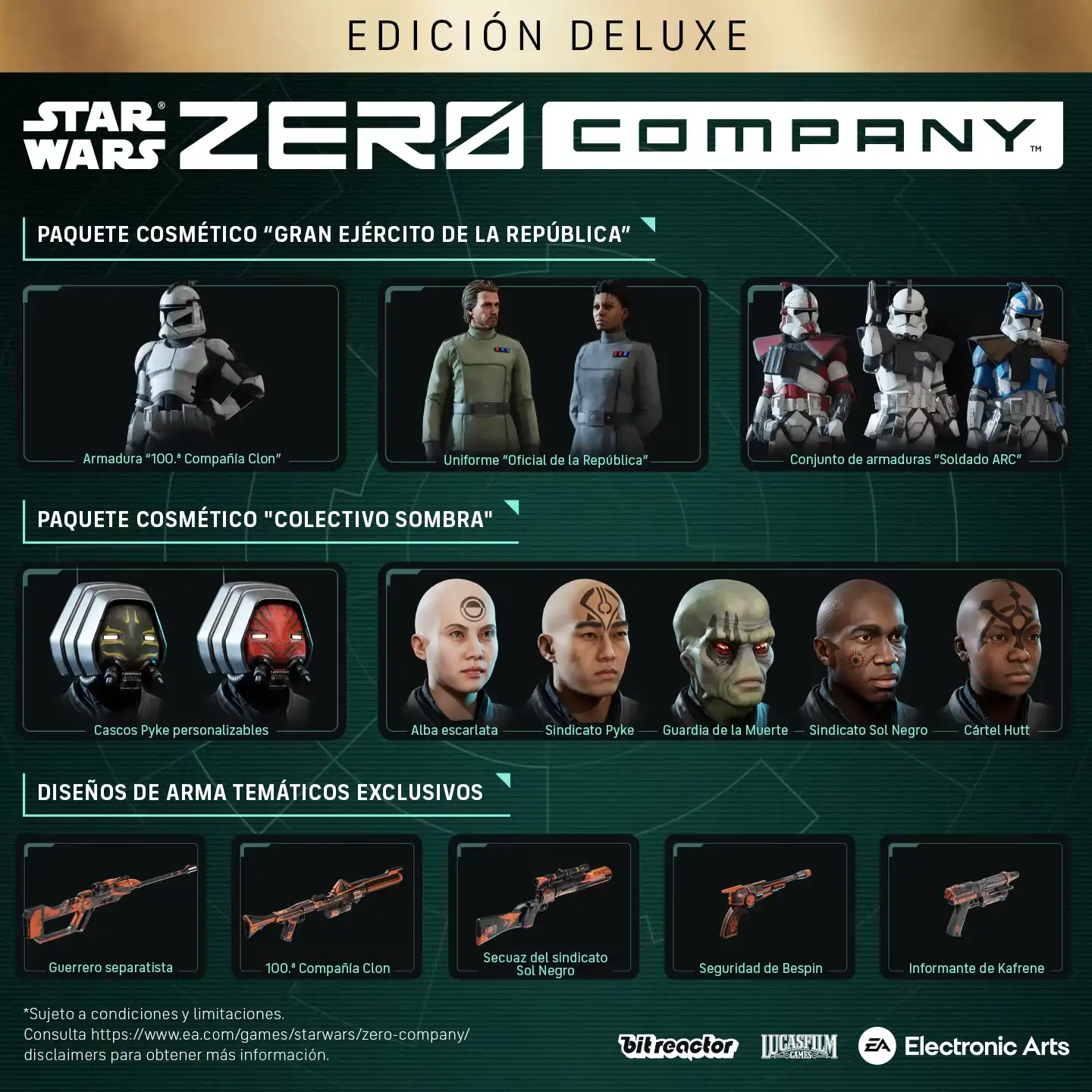 Deluxe extras: Clone Wars cosmetic packs and weapon themes
