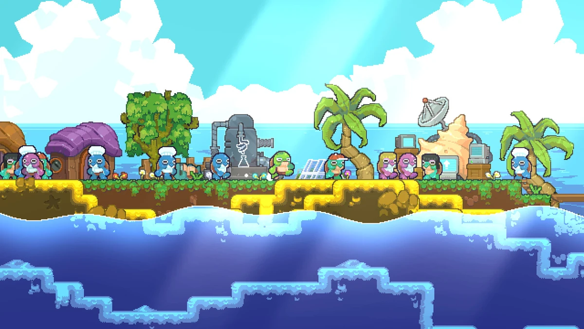 Shelldiver, cozy incremental with a turtle and jellyfish
