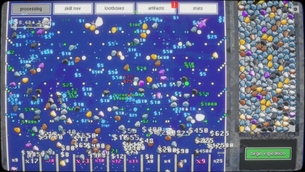 Space Rock Breaker, asteroids and a Plinko machine in space
